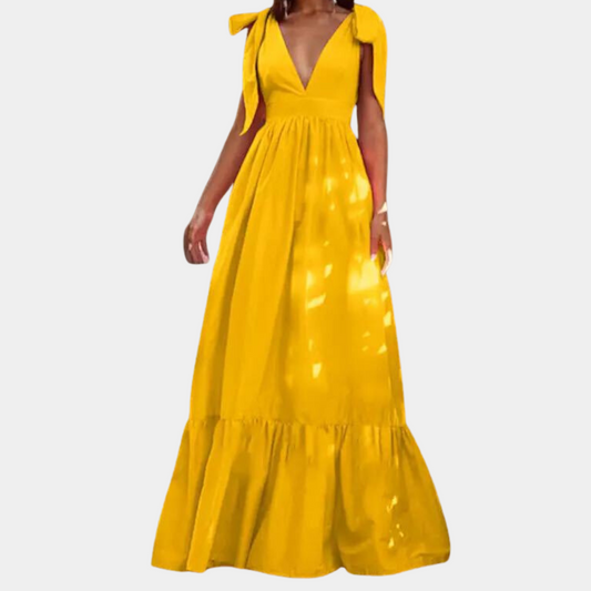 LP | Elegant women's dress with bows