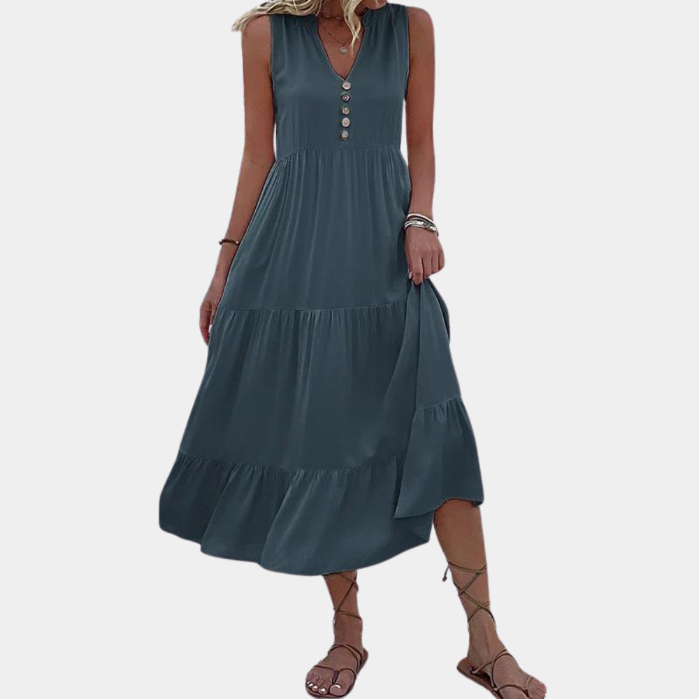 LP | casual v-neck dress for women