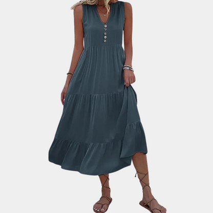 LP | casual v-neck dress for women