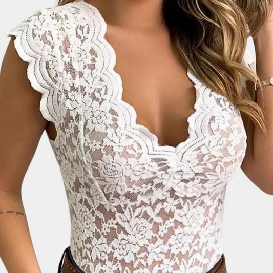 Dora - Women's lace blouse - Classic and comfortable