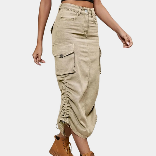 Elegant cargo skirt for women