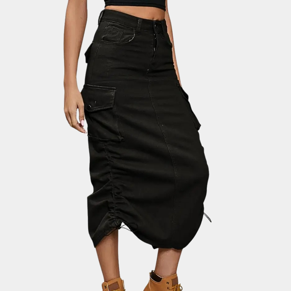 Elegant cargo skirt for women