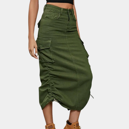 Elegant cargo skirt for women