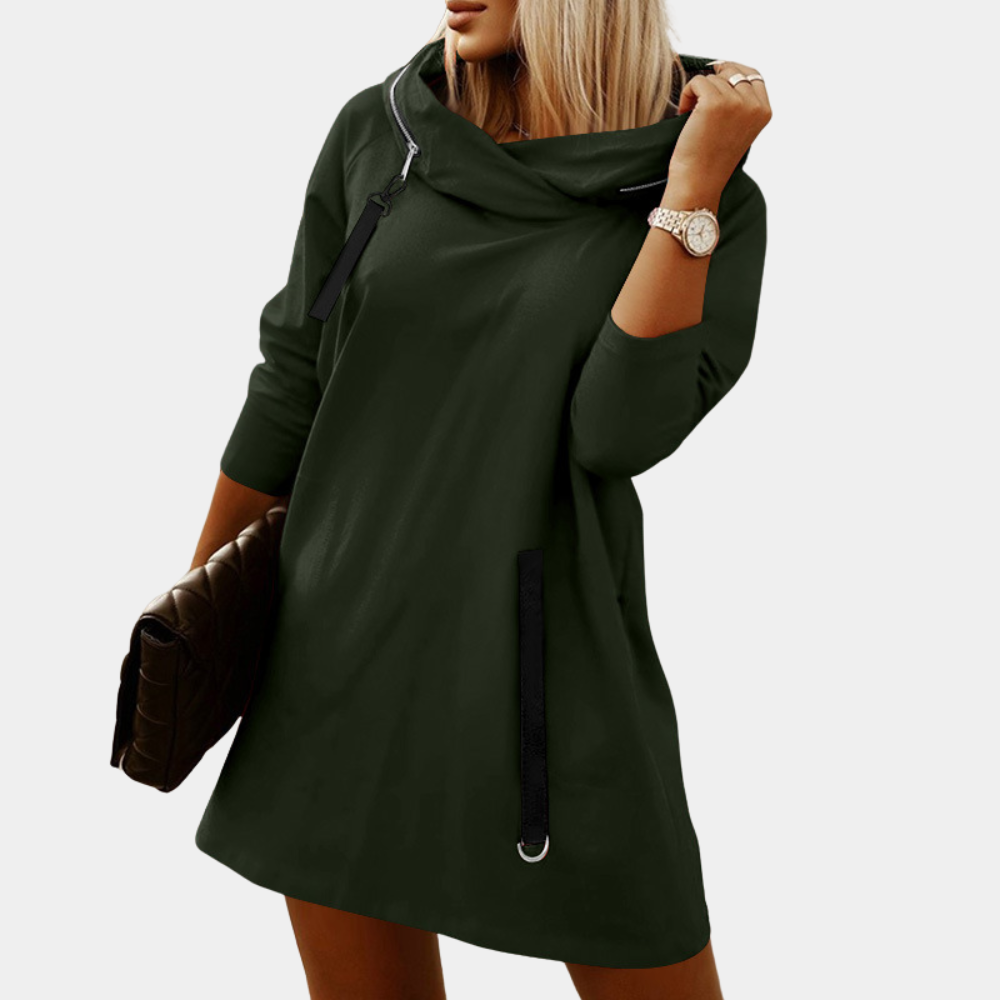 LP | Elegant hooded dress for women