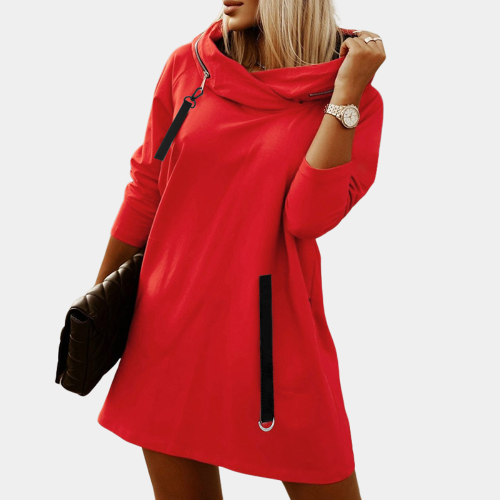 LP | Elegant hooded dress for women