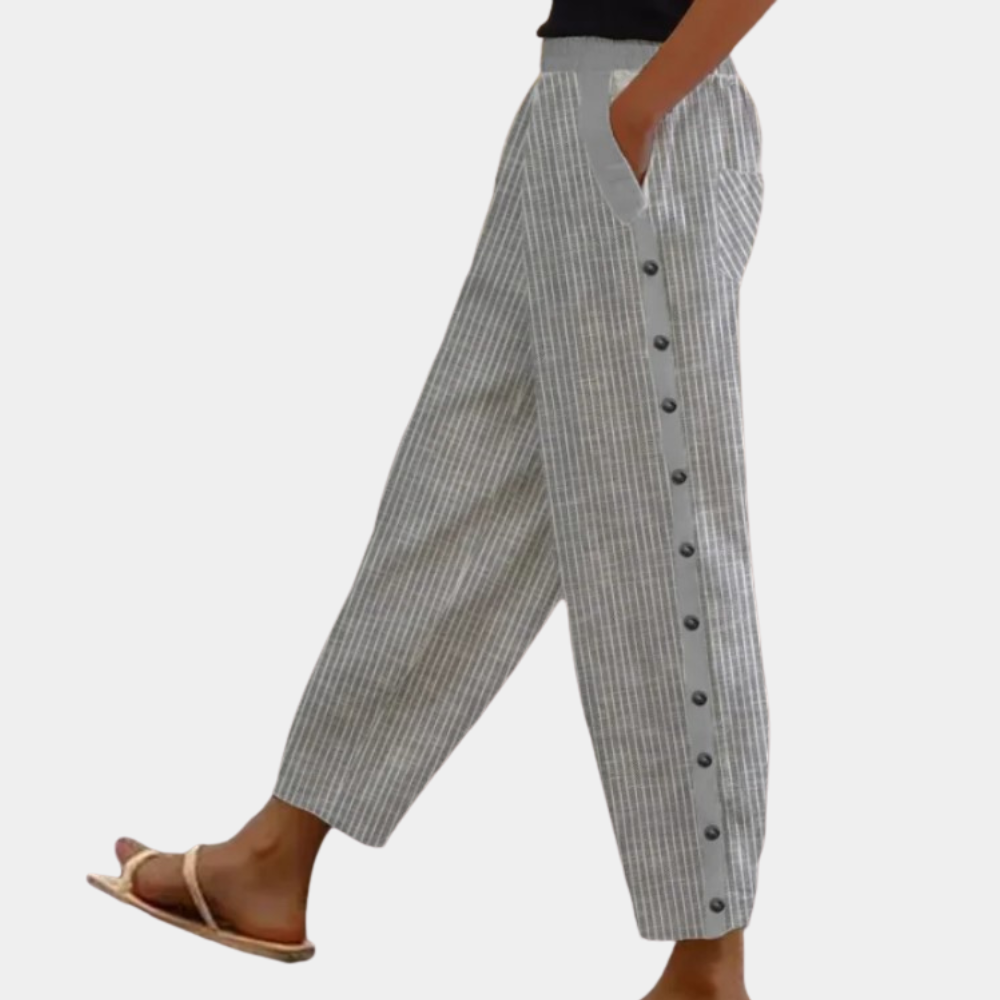 Chic striped pants for ladies
