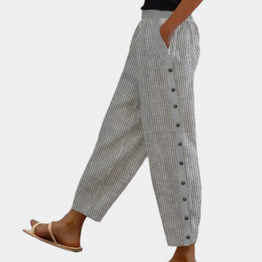 Chic striped pants for ladies