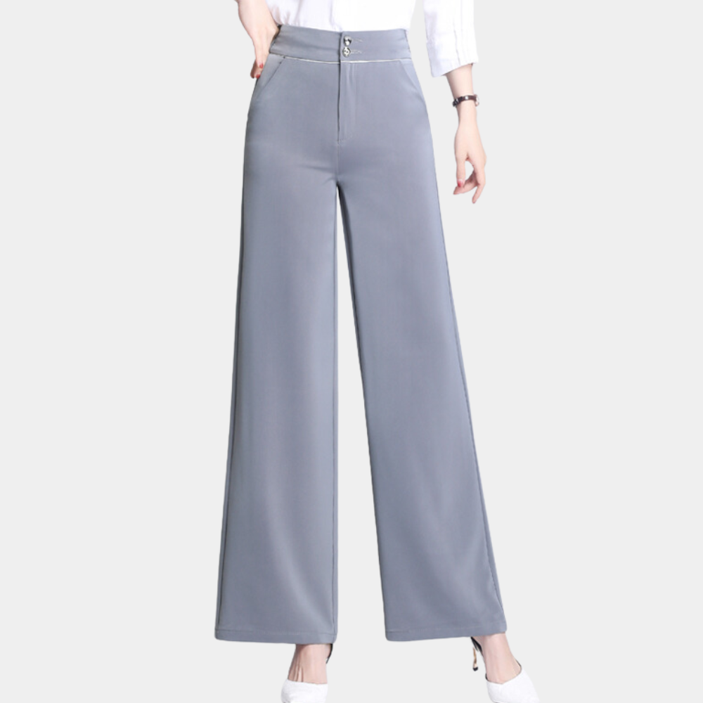 Elegant high-waisted and wide-legged pants for women