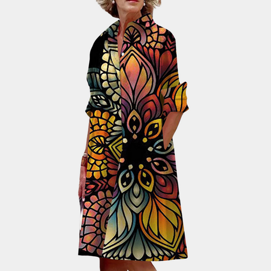 LP | Women's trendy midi dress with print