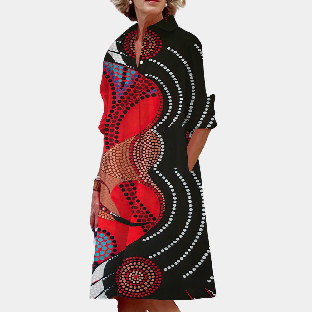 LP | Women's trendy midi dress with print
