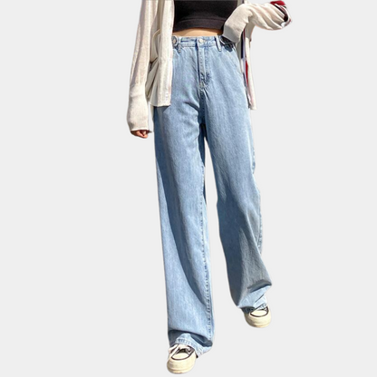Wide, high-waisted women's pants