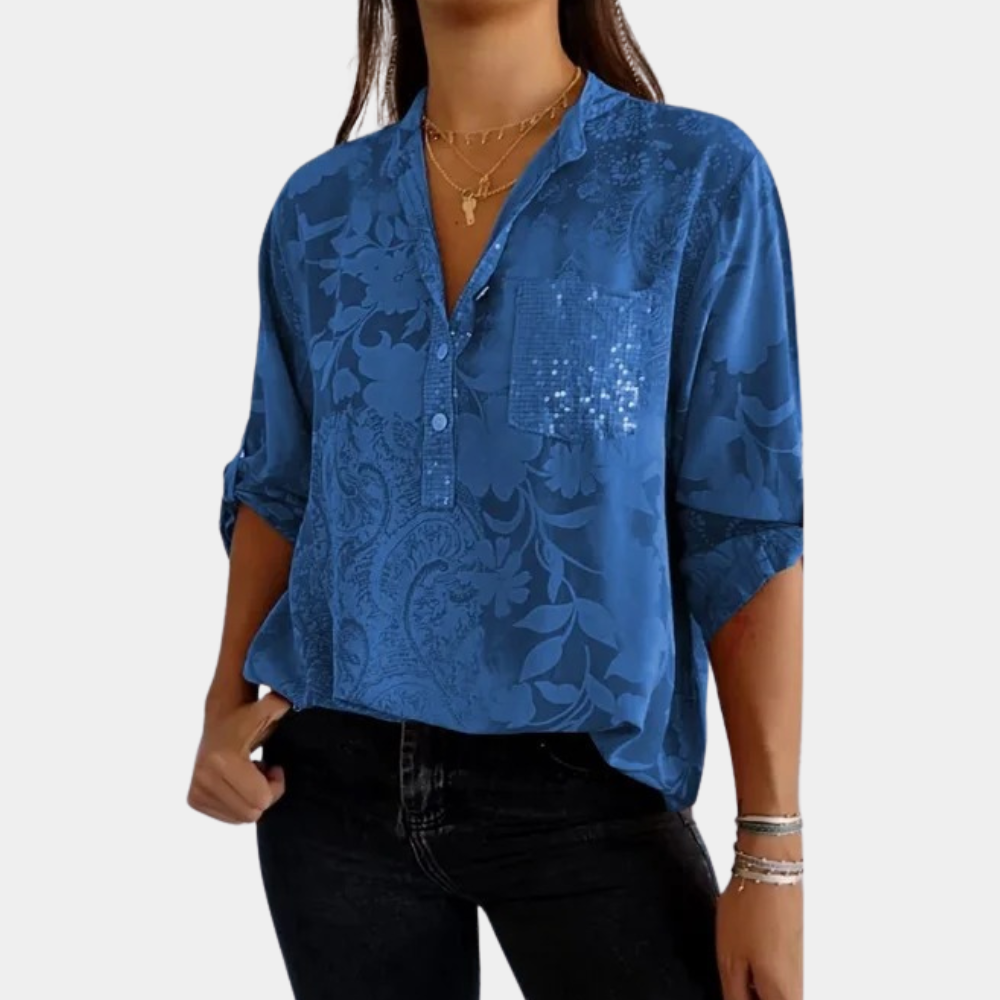 LP | Blouse with adjustable sleeves for women