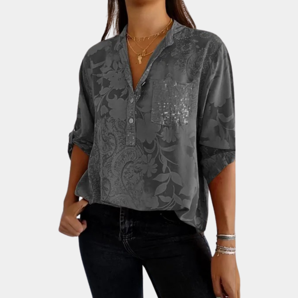 LP | Blouse with adjustable sleeves for women