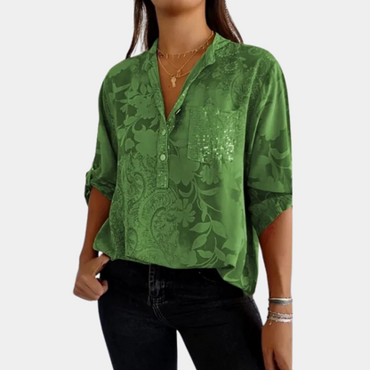 LP | Blouse with adjustable sleeves for women