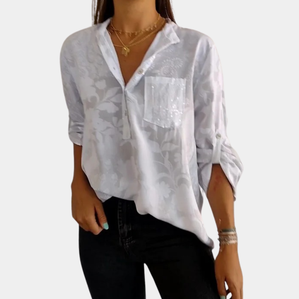 LP | Blouse with adjustable sleeves for women