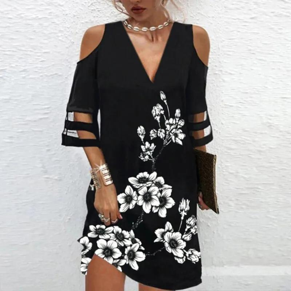 LP | Cold-shoulder lace dress for women