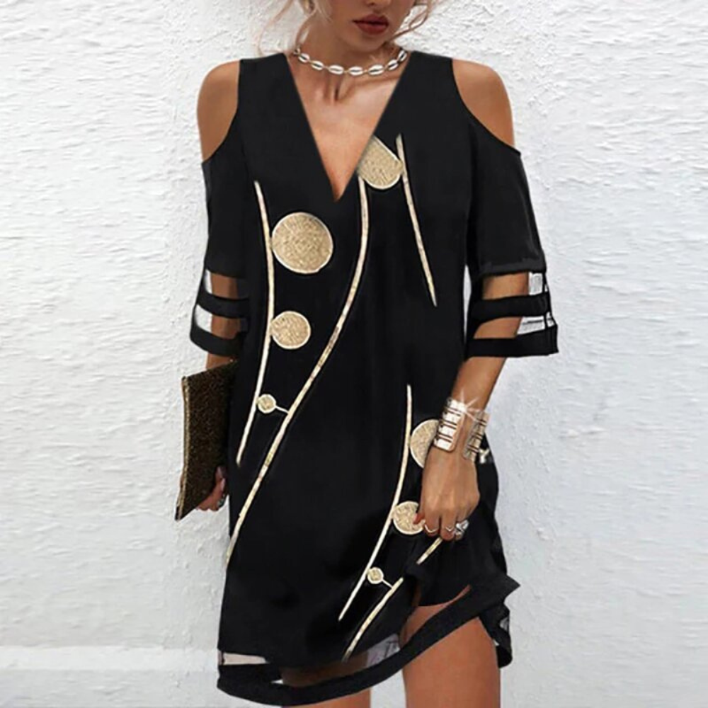 LP | Cold-shoulder lace dress for women