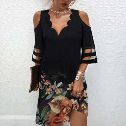 LP | Cold-shoulder lace dress for women