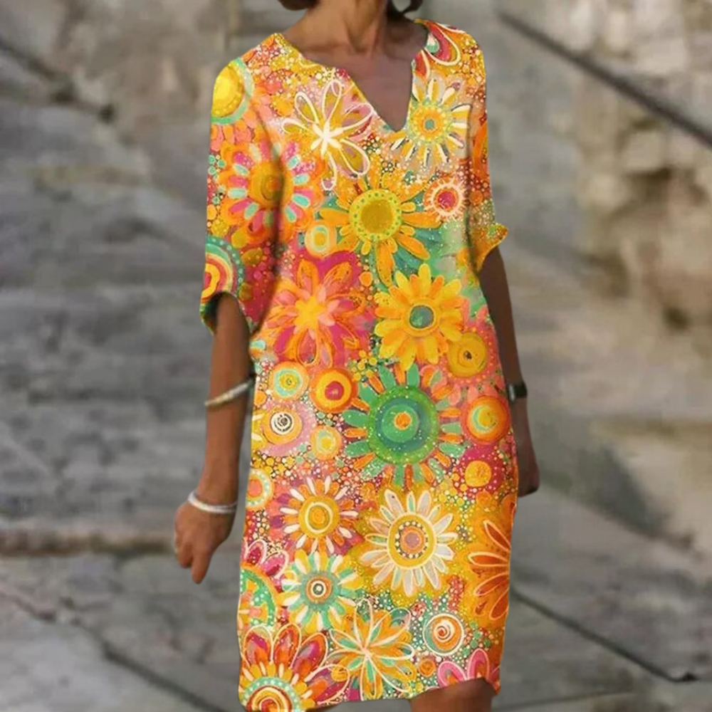 LP | Elegant summer dress with flowers