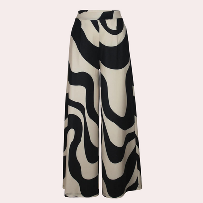 Wide trousers-with-high-waist-for-ladies