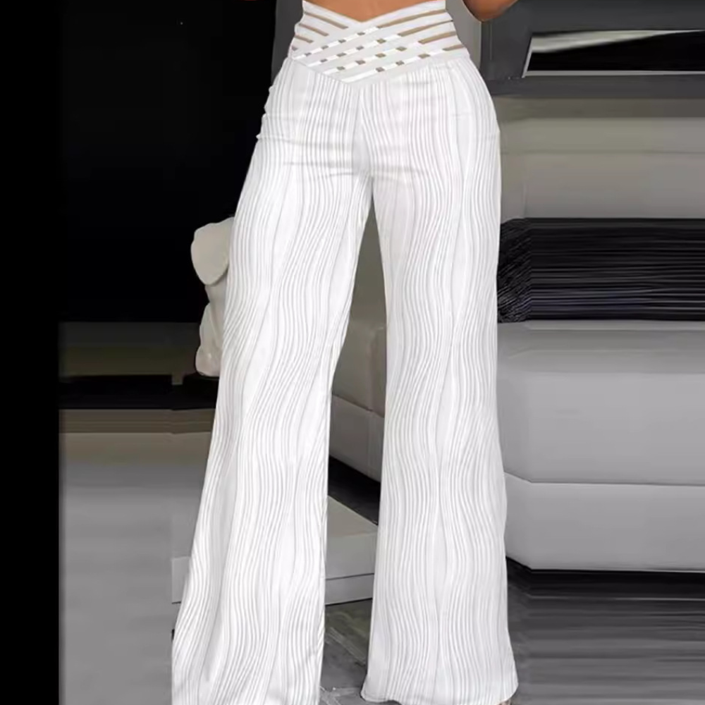 Halina - Elegant high-waisted pants for women