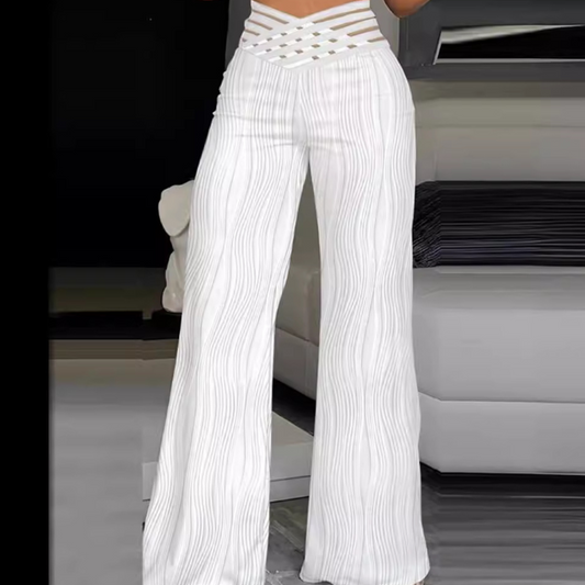 Halina - Elegant high-waisted pants for women