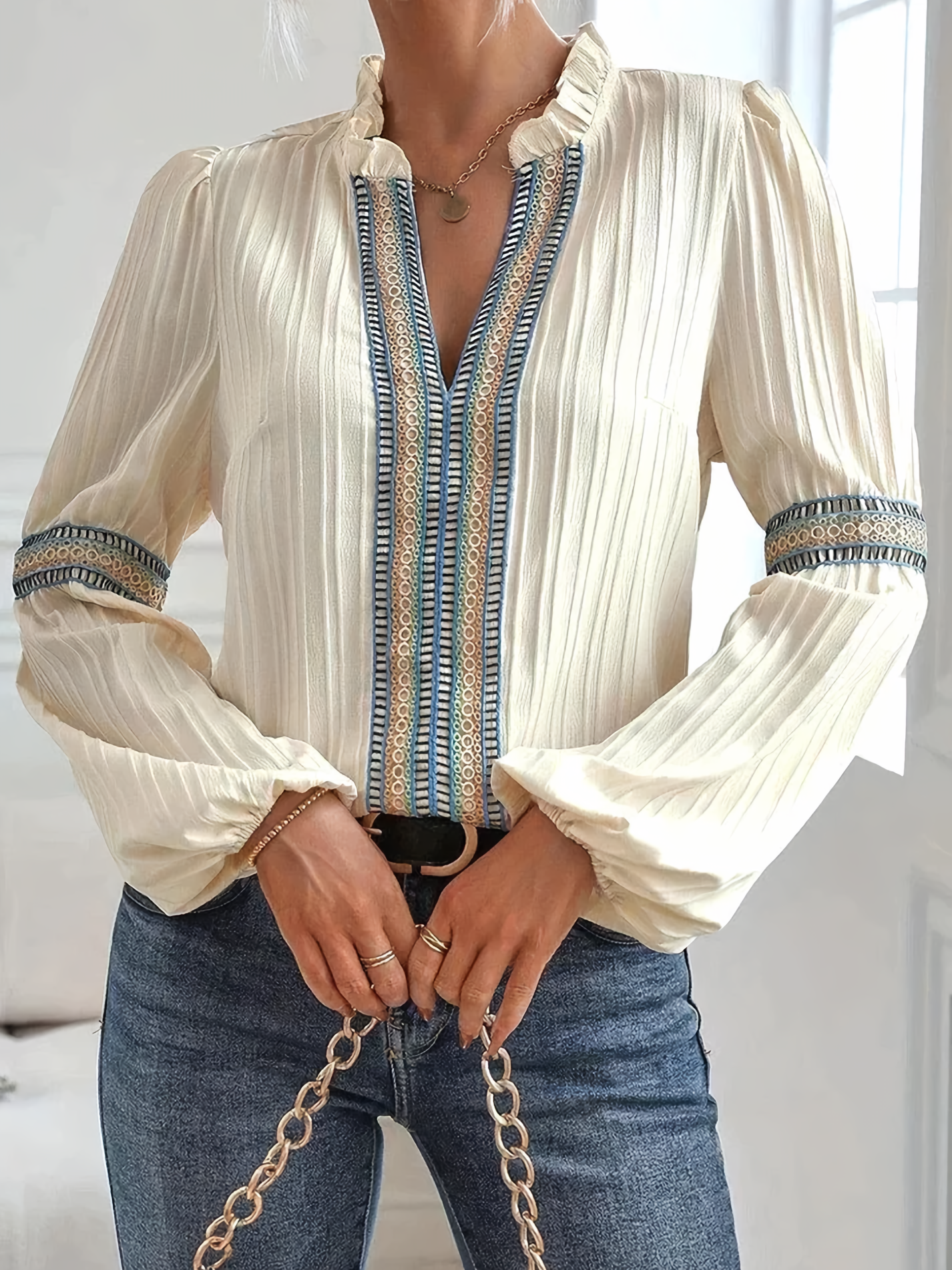 Felicia | Vintage ruffled blouse