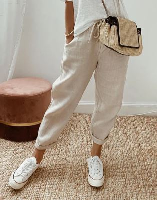 Elegant cotton pants