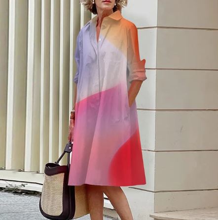 LP | Ruffle neckline dress