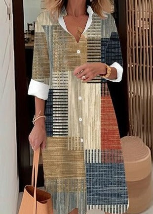 LP | elegant dress with windblown shirt