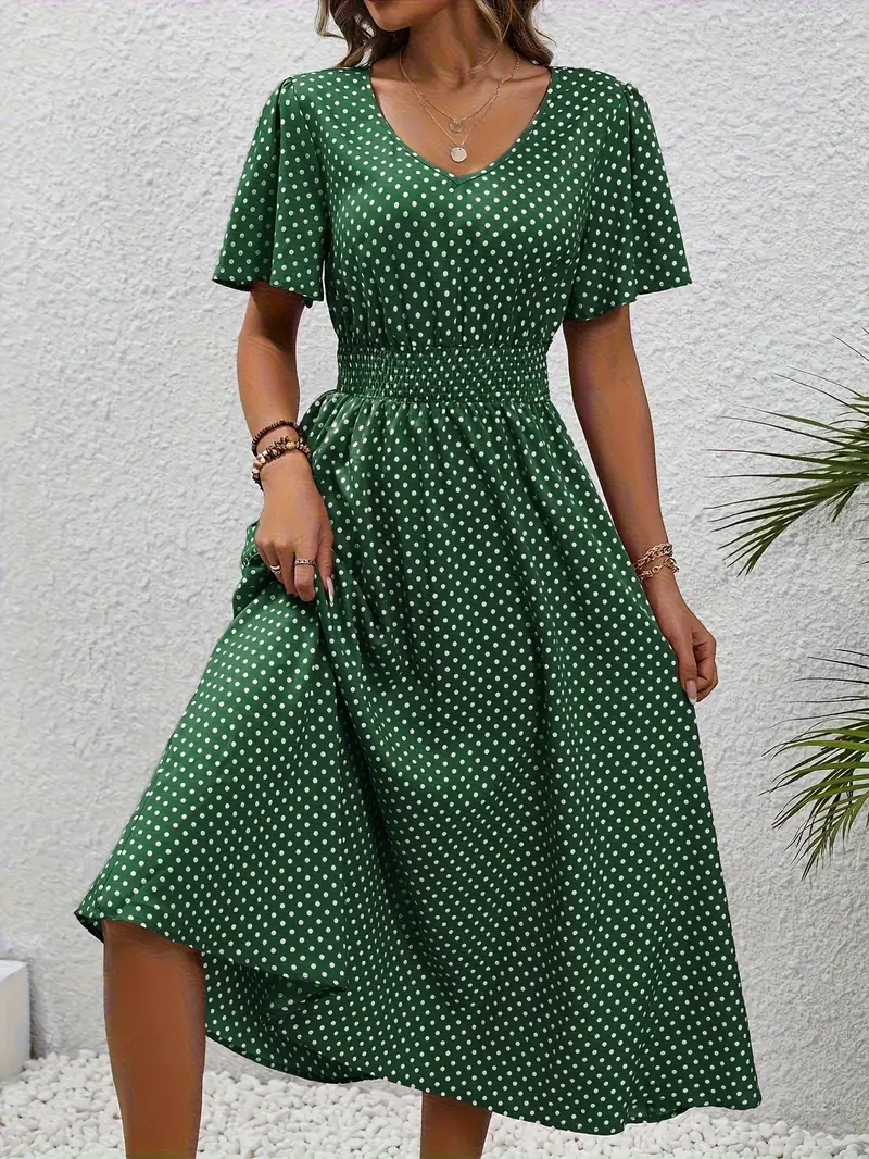 LP | Casual short-sleeved printed dress