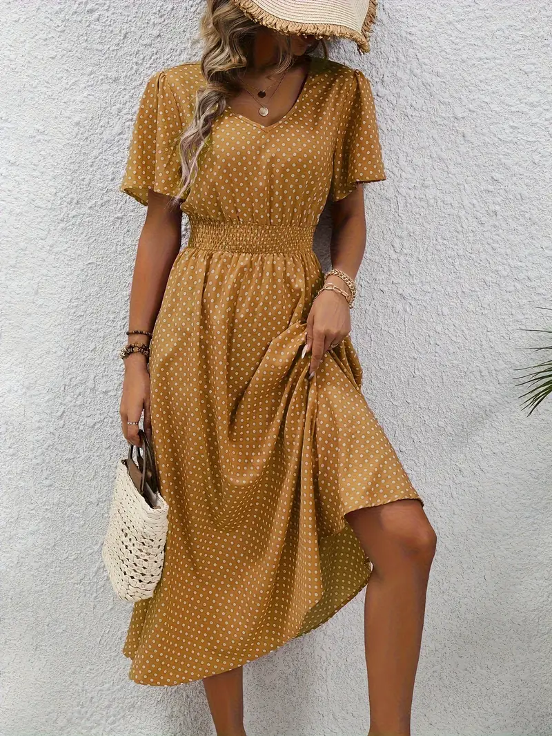 LP | Casual short-sleeved printed dress