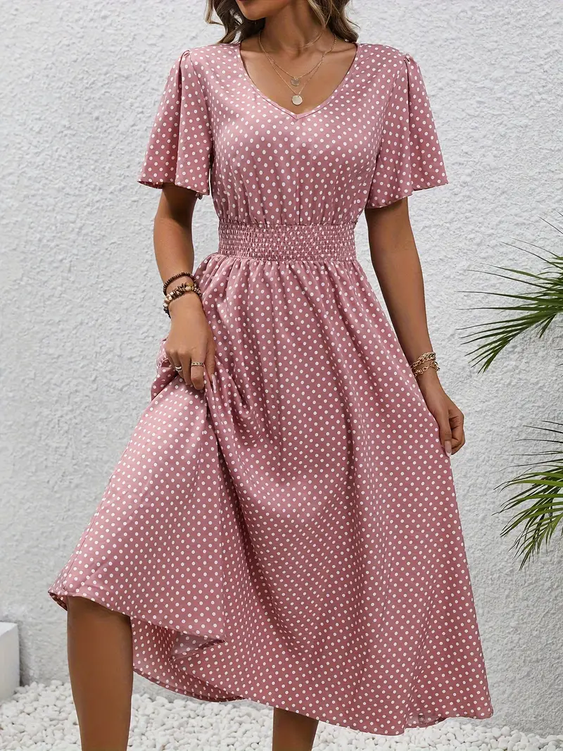 LP | Casual short-sleeved printed dress