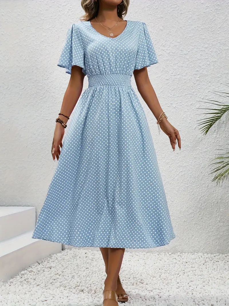 LP | Casual short-sleeved printed dress