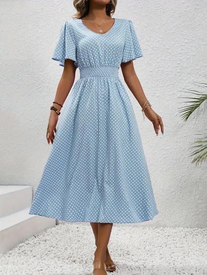 LP | Casual short-sleeved printed dress