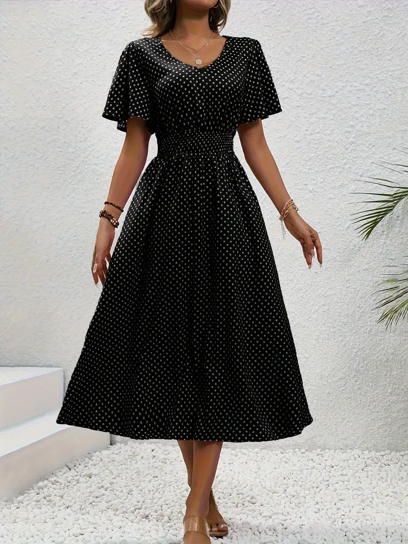 LP | Casual short-sleeved printed dress