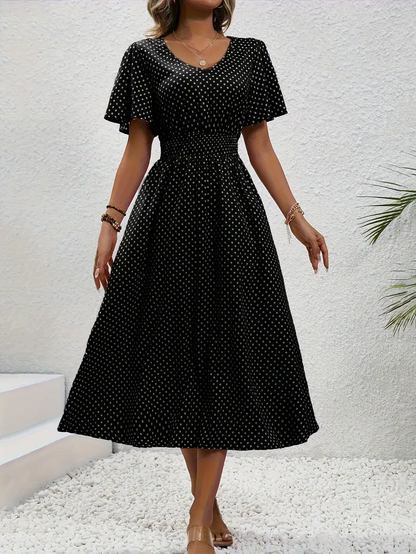 LP | Casual short-sleeved printed dress