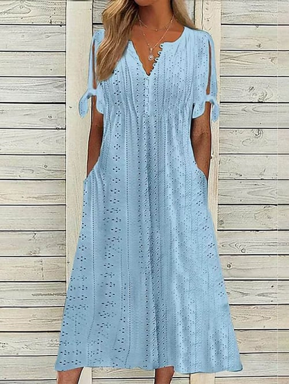 LP | Resort women's one-color dress with lace