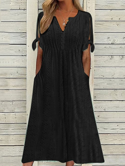 LP | Resort women's one-color dress with lace