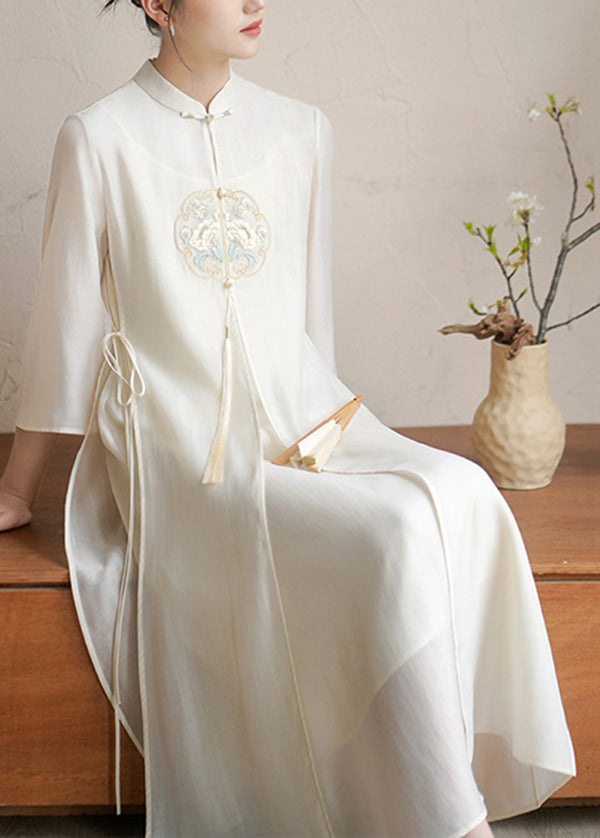LP | Elegant dress with Chinese collar
