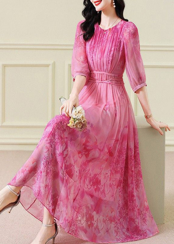LP | Maxi ruffled dress with half sleeves
