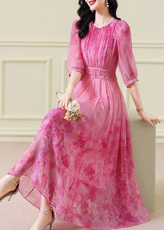 LP | Maxi ruffled dress with half sleeves