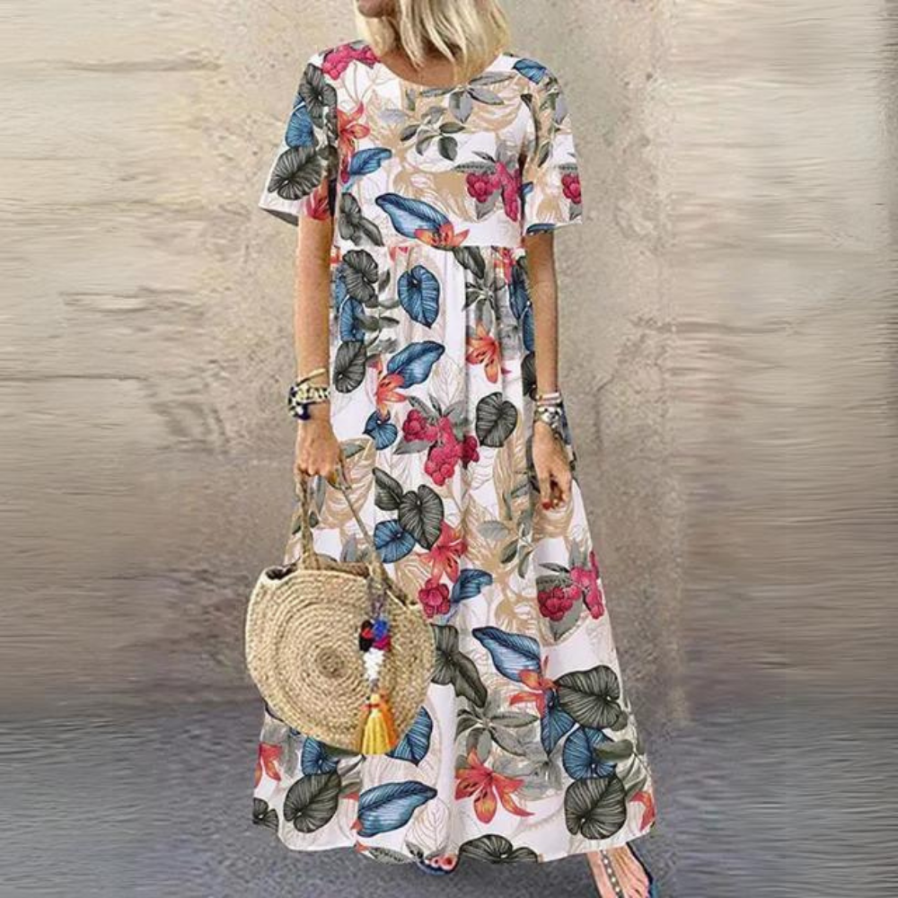 LP | Elegant dress with round neckline