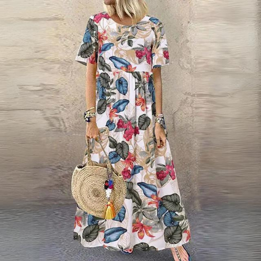 LP | Elegant dress with round neckline