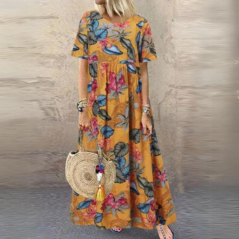 LP | Elegant dress with round neckline