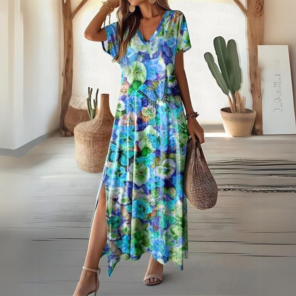 LP | Elegant colorful floral dress