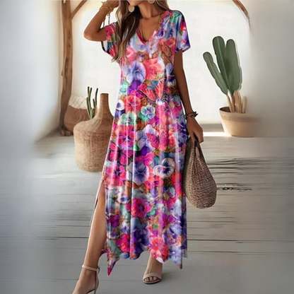LP | Elegant colorful floral dress