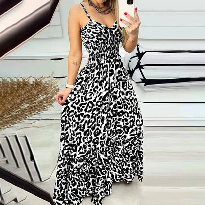 LP | Leopard print long dress