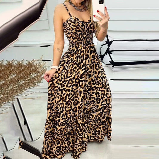 LP | Leopard print long dress