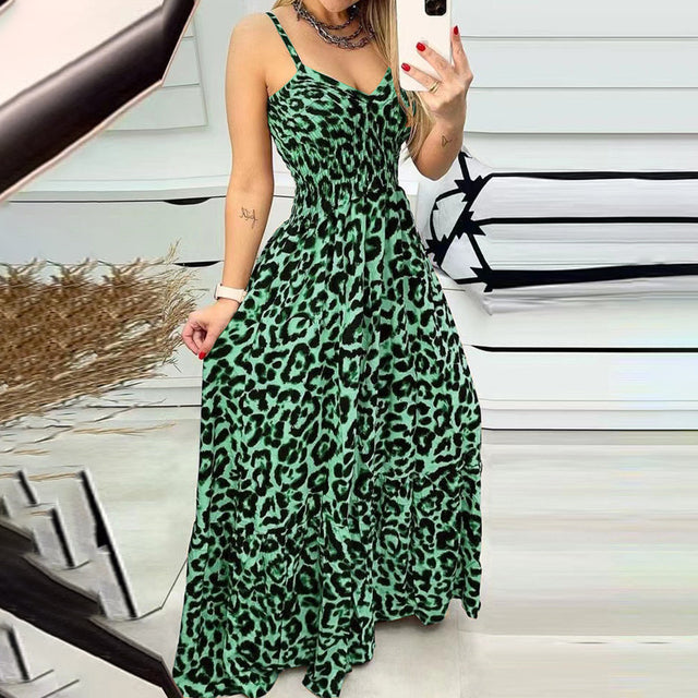 LP | Leopard print long dress